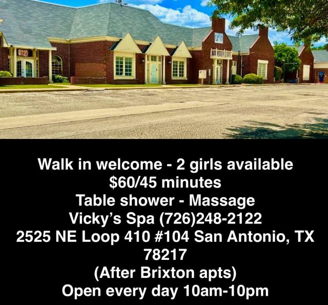 💋🎀🛁Walk-in welcome 💋🚿🛁Vicky's Health SPA 🚿💕💋📞(726)248-2122🌺🛁🚿Massage+Table Shower.🏧💋2525 NE 410 LOOP San Antonio tx 78217