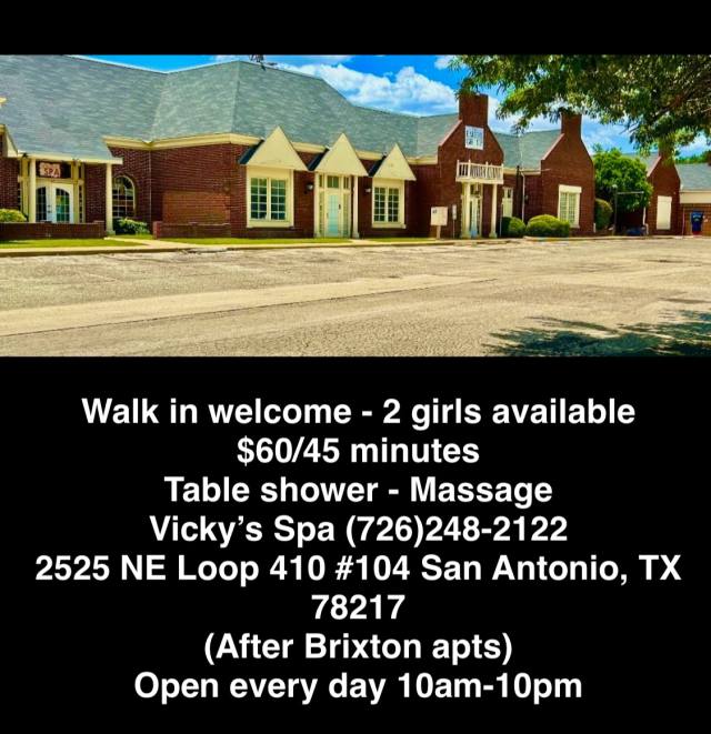 💋🎀 WALK-IN Welcome 💋🚿🛁Vicky's SPA 🌹(726)248-2122🌺🛁🚿Massage+Table Shower.🏧💋2525 NE Interstate 410 Loop San Antonio tx 78217