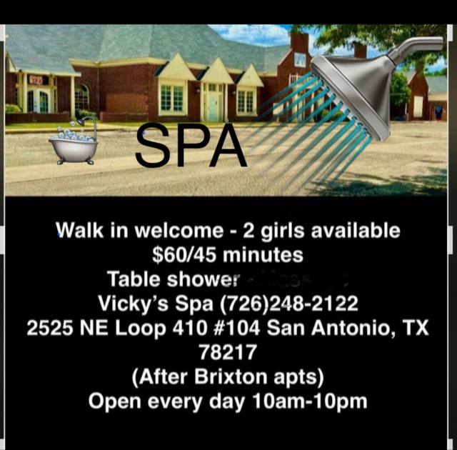 💝💝🆗(WALK-IN )Welcome 🆗💝💝💝🛁🚿☎️☎️   7262482122 VICKY’S Health SPA💝🛁🚿Relaxation +Table Shower.💝💝2525 NE 410Loop San Antonio Texa